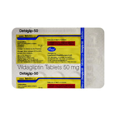Debiglip 50mg Strip Of 15 Tablets