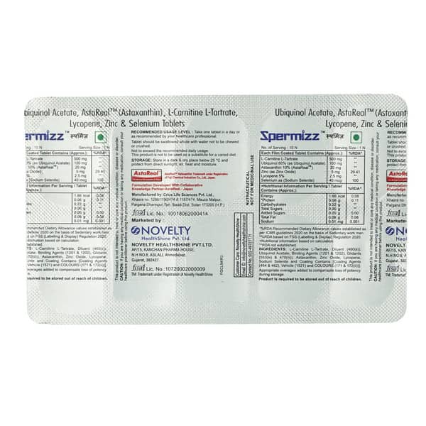 Spermizz Strip Of 10 Tablets