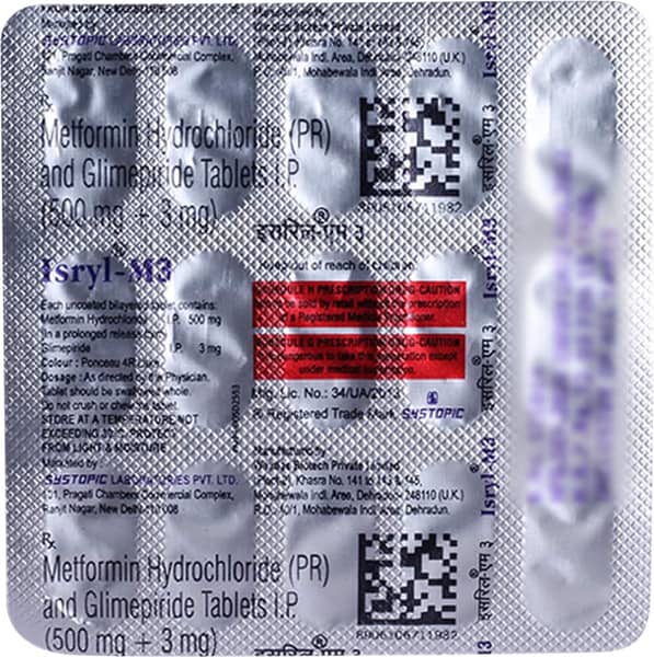 Isryl M 3mg Strip Of 15 Tablets