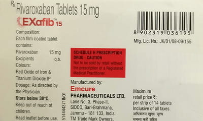 Exafib 15mg Strip Of 14 Tablets