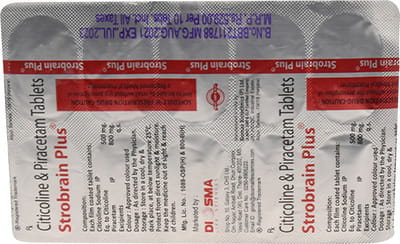 Strobrain Plus 500/800 Mg Tablet 10
