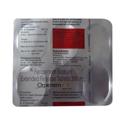 Orpenem Er 300mg Strip Of 10 Tablets
