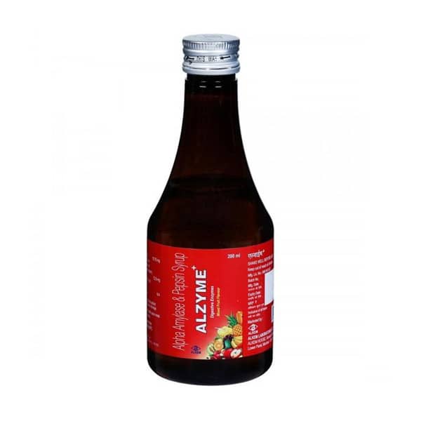 Alzyme Plus Mixed Fruit Flavour Bottle Of 200ml Syrup