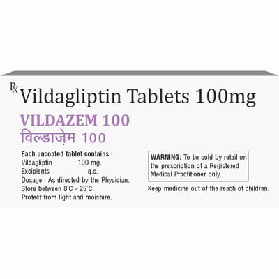 Vildazem 100mg Strip Of 15 Tablets
