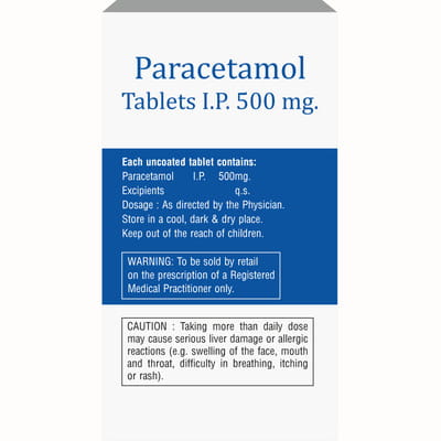 Parazex 500mg Strip Of 10 Tablets