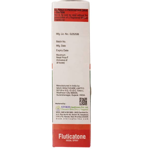 Fluticatone 120md Bottle Of 6gm Nasal Spray