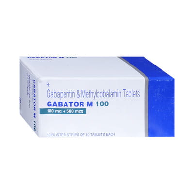 Gabator M 100mg Strip Of 10 Tablets