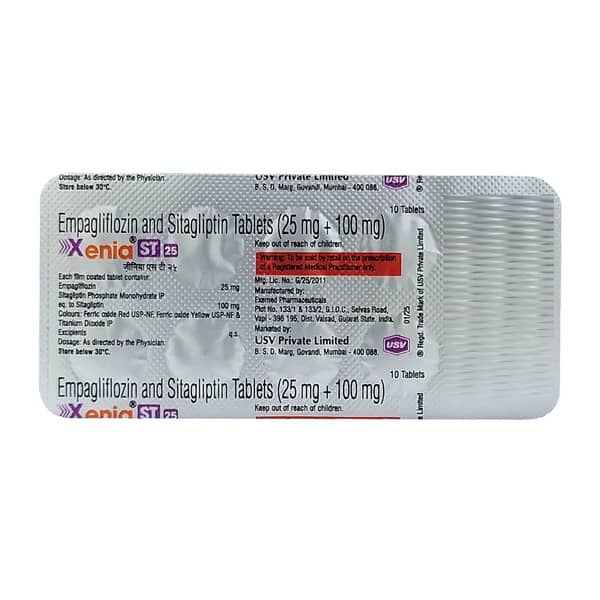 Xenia St 25Mg Strip Of 10 Tablets
