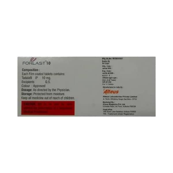 Forlast 10mg Strip Of 10 Tablets