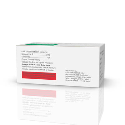 Glimetag 2mg Strip Of 10 Tablets