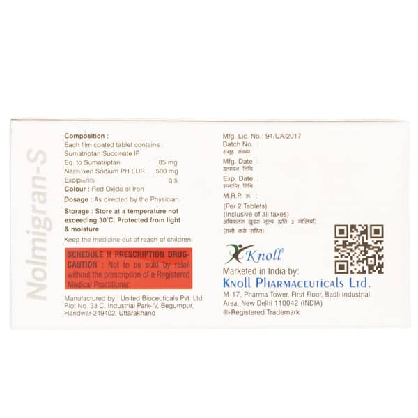 Nolmigran S Strip Of 2 Tablets