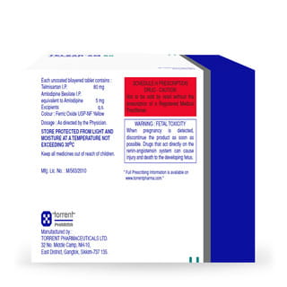 Telsar Am 80/5Mg Strip Of 10 Tablets