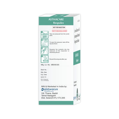 Asthacare 1.25mg/500mcg 2.5ml Packet Of 5 Respules