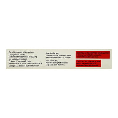 Dajio M 10/500mg Strip Of 10 Tablets