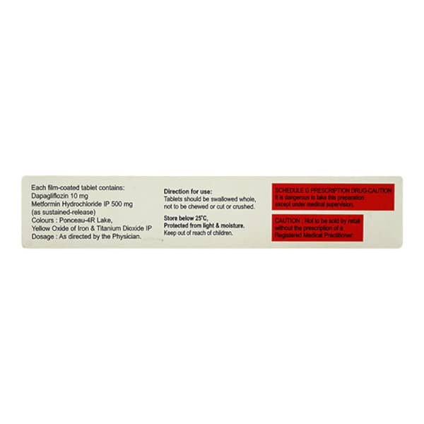 Dajio M 10/500mg Strip Of 10 Tablets