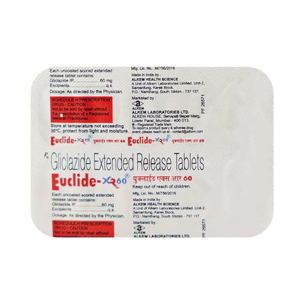 Euclide Xr 60Mg Strip Of 10 Tablets