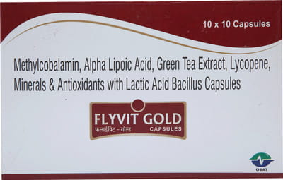 Flyvit Gold Strip Of 10 Capsules