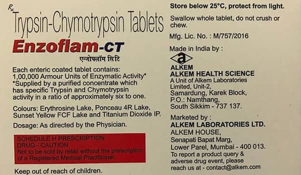 Enzoflam Ct Strip Of 15 Tablets