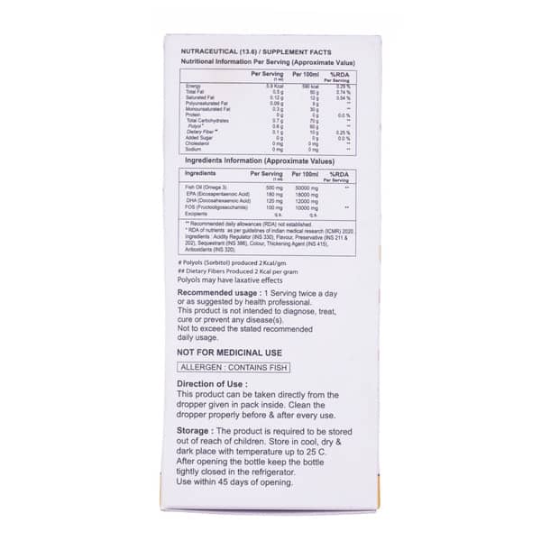 Cos-3 Oral Drops | Mango Flavour Sugar Free