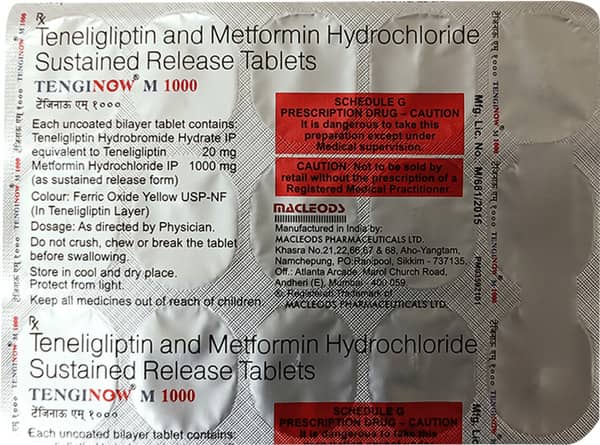 Tenginow M 1000mg Strip Of 15 Tablets