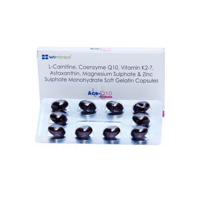 Ace Q10 Strip Of 10 Softgel Capsules