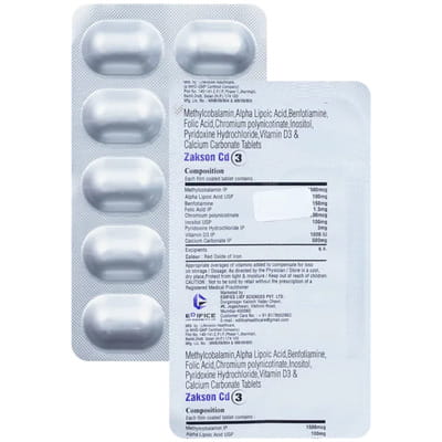 जैक्सन सीडी3 10 टैबलेट्स की स्ट्रिप