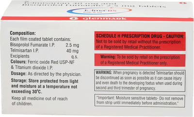 Telma Bs 2.5mg Strip Of 10 Tablets