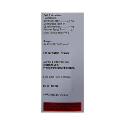 Alzero M Bottle Of 60ml Syrup