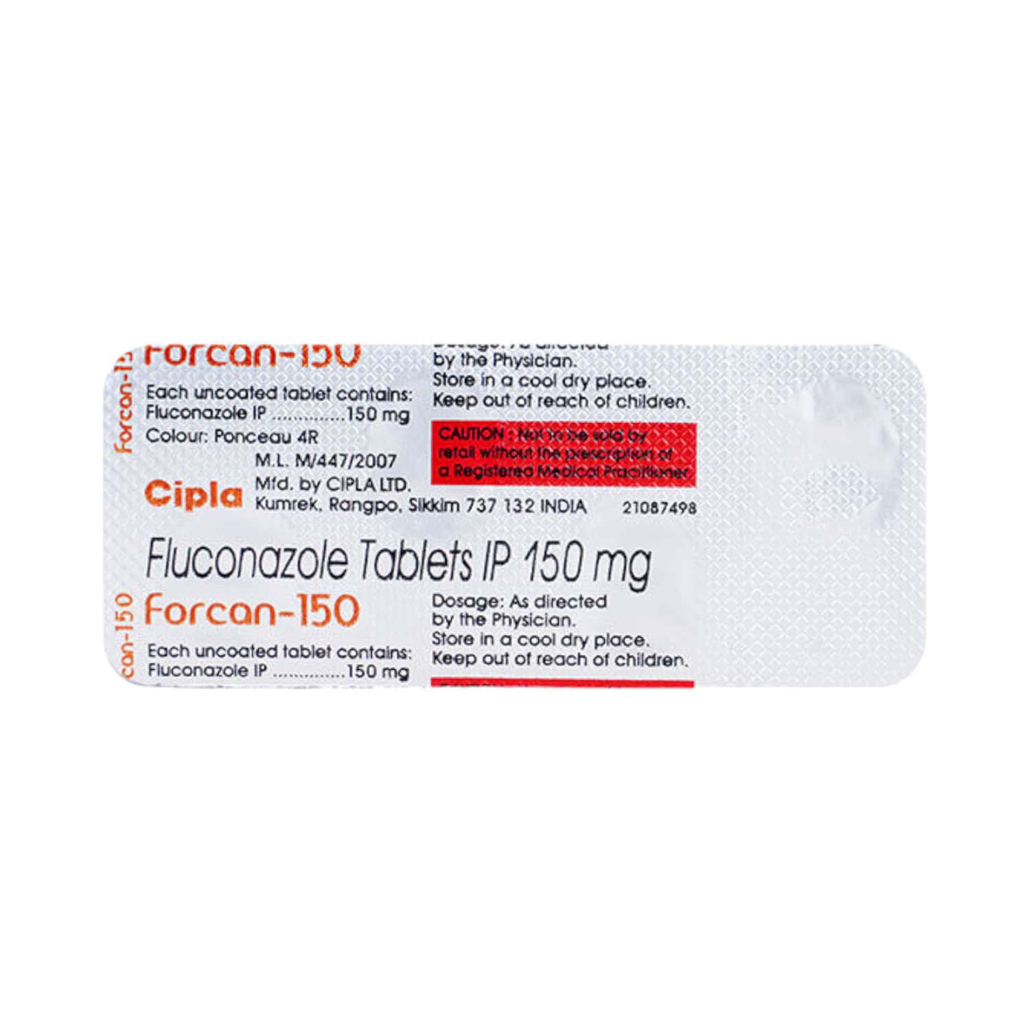 Forcaine Forcan 150 Tablet: Uses, Side Effects, Price, Dosage & More Info ...