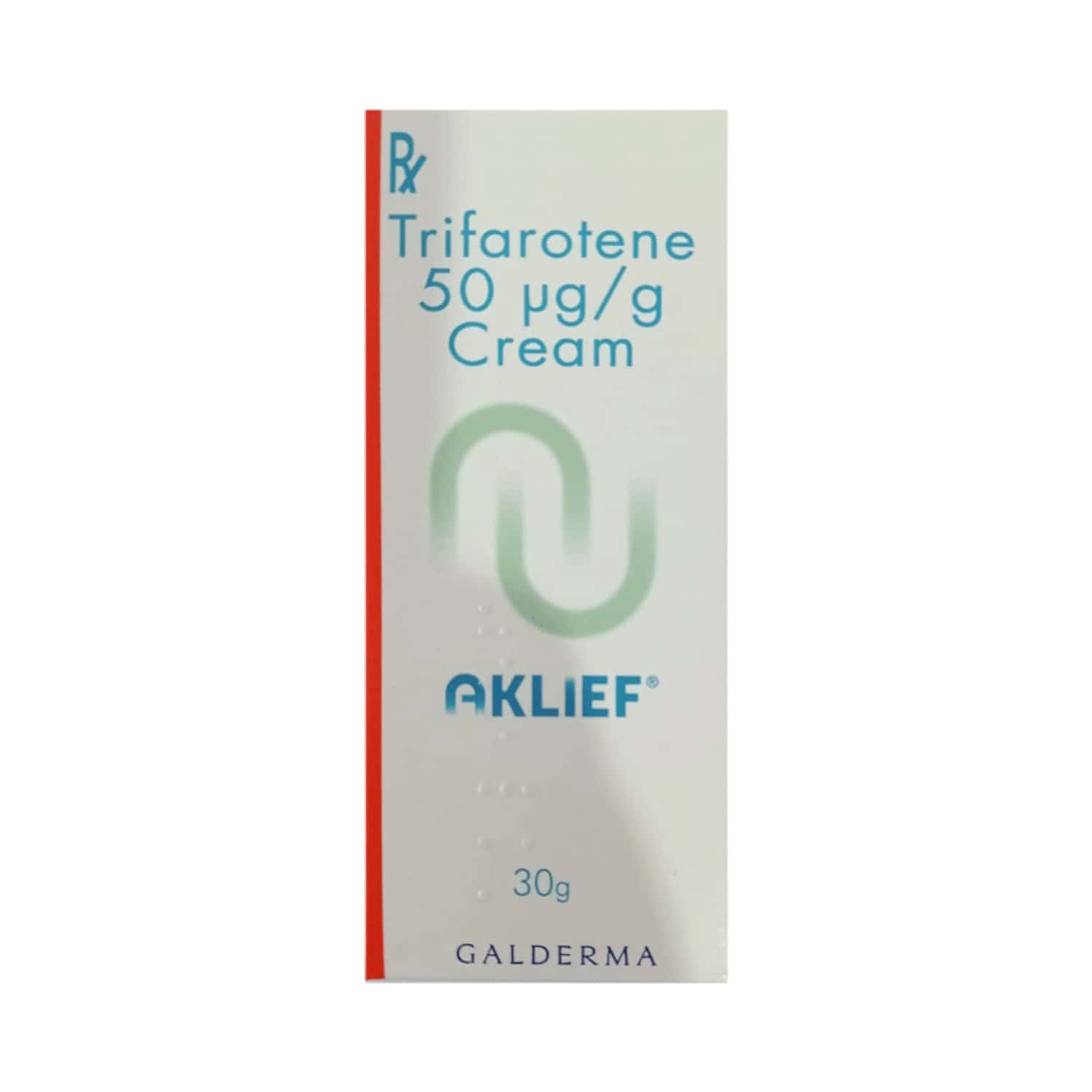 aklief bottle of 30gm cream