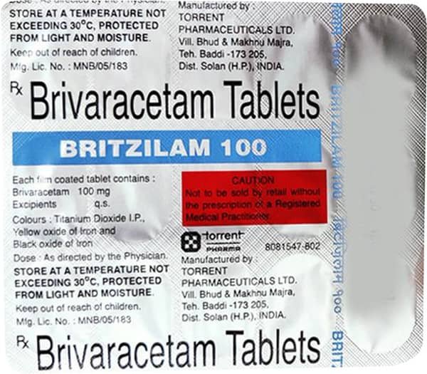 Britzilam 100mg Strip Of 15 Tablets