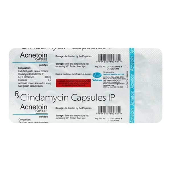 Acnetoin 300Mg Strip Of 10 Capsules