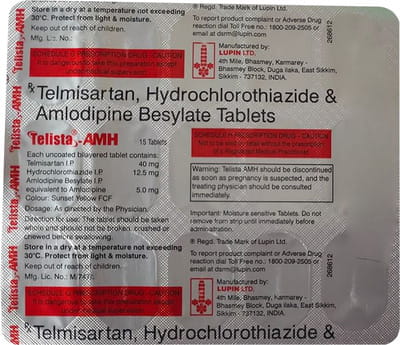 Telista Amh Strip Of 15 Tablets