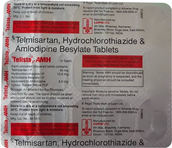 Telista Amh Strip Of 15 Tablets