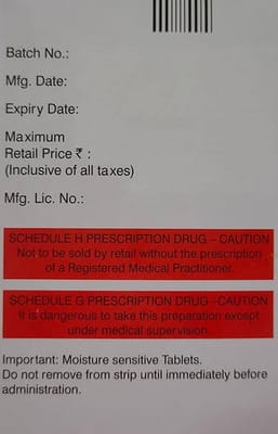 Telista Amh Strip Of 15 Tablets