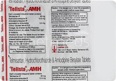 Telista Amh Strip Of 15 Tablets