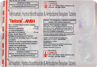 Telista Amh Strip Of 15 Tablets