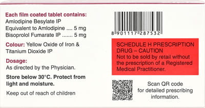 Amlopres B 5mg Strip Of 10 Tablets