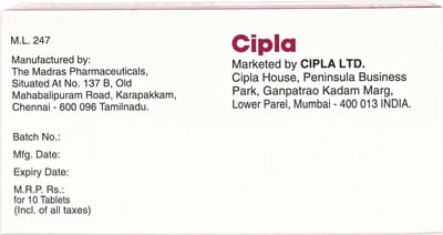 Amlopres B 5mg Strip Of 10 Tablets