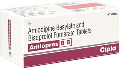 Amlopres B 5mg Strip Of 10 Tablets
