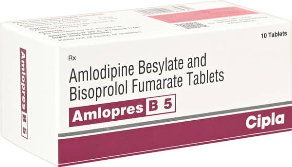 Amlopres B 5mg Strip Of 10 Tablets