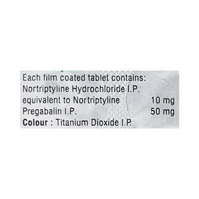 Nortipan 50mg Strip Of 10 Tablets