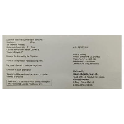 Mirbeg S 50mg Strip Of 10 Tablets