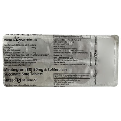 Mirbeg S 50mg Strip Of 10 Tablets