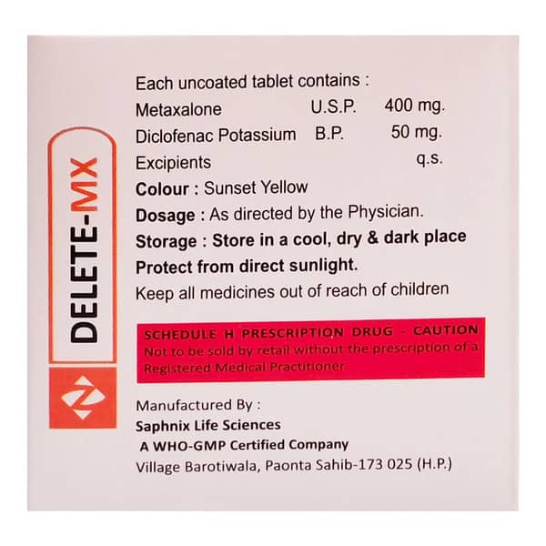 Delete Mx 400/50Mg Strip Of 10 Tablets