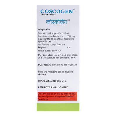 Coscogen Mango Flavour Sugar Free Bottle Of 100ml Suspension
