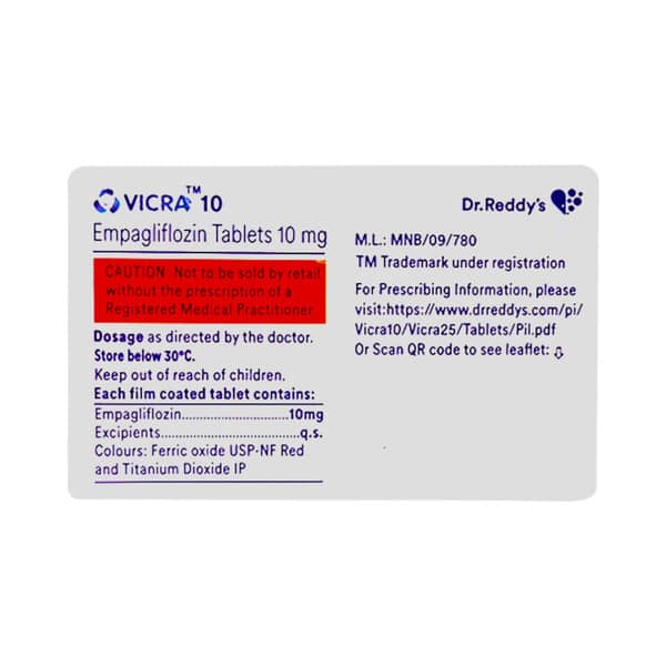 Vicra 10mg Strip Of 10 Tablets