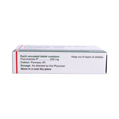 Fungicip 200 Mg Strip Of 10 Tablets