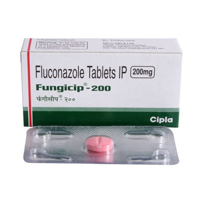 Fungicip 200 Mg Strip Of 10 Tablets