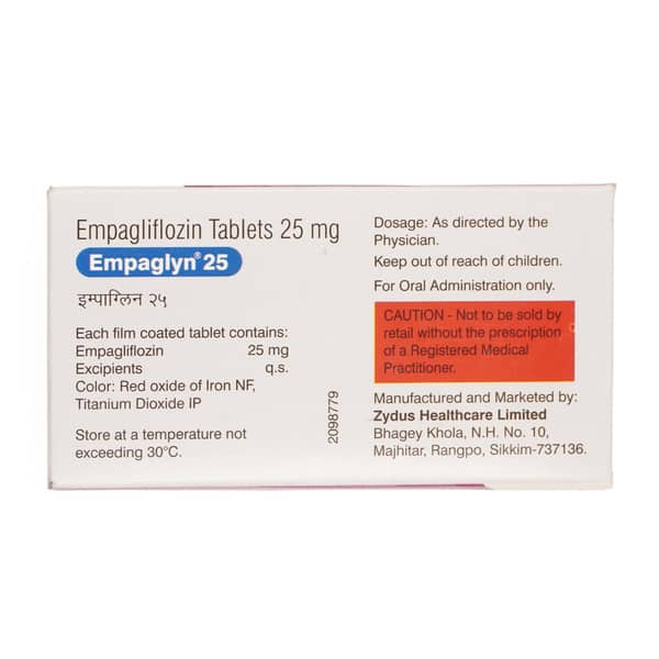 Empaglyn 25Mg Strip Of 10 Tablets